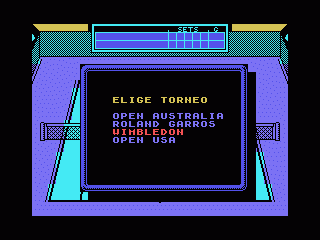 Emilio Sanchez Vicario Grand Slam screenshot 5 for MSX